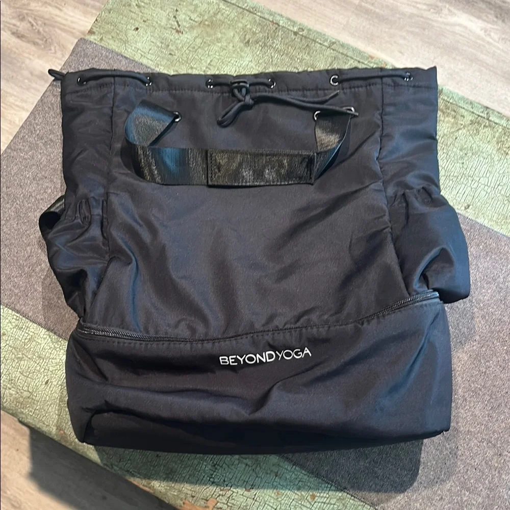 Beyond Yoga Black Convertible Gym Bag